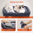 Cat Tree - Engineered Wood - Light Grey - Includes Large Perch and Plush Condos
