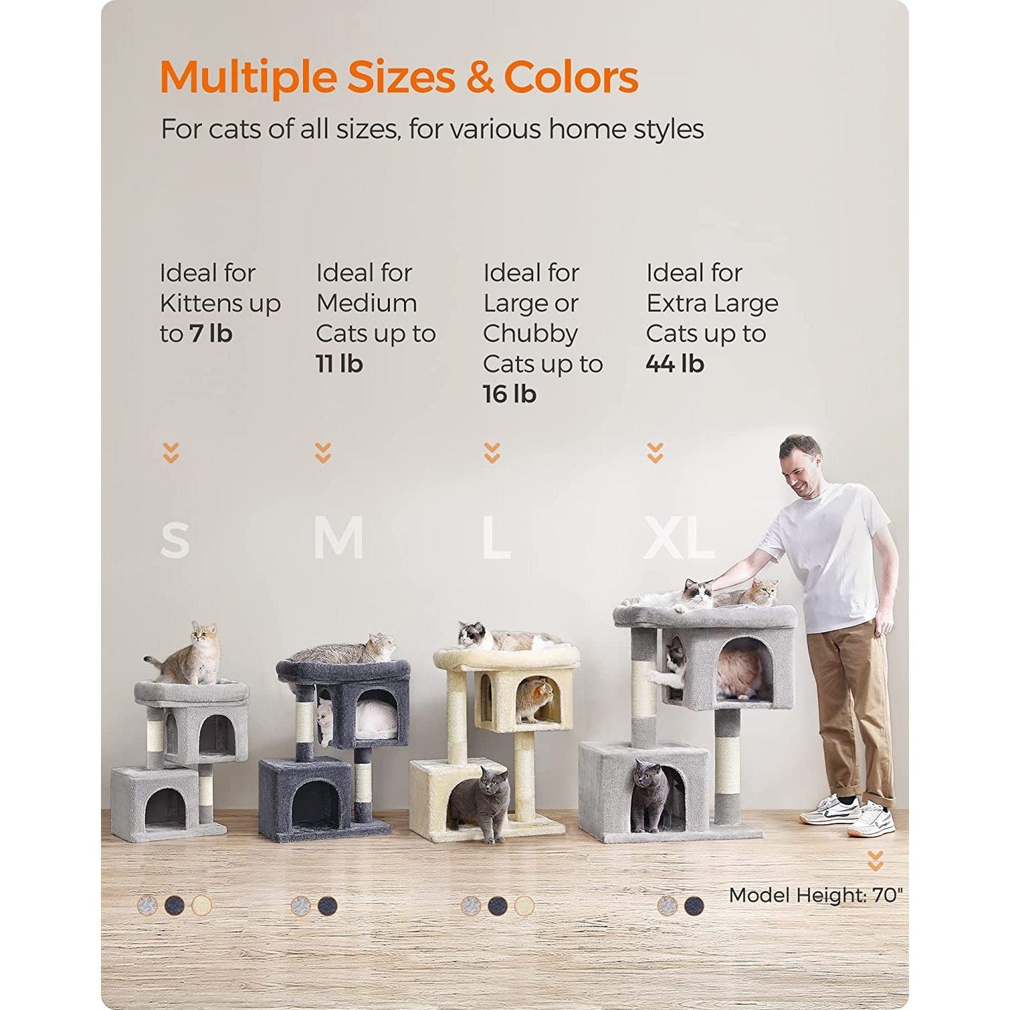 Cat Condo - Particle Board - Light Grey