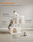 Cat Tree - Engineered Wood - Cream White - Features Cat Caves and Sisal-Covered Scratching Posts