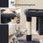 Cat Tree - Wood - Light Grey - Large Perch with Two Cat Caves and Scratching Post