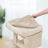 Cat Tree - Wood - Light Grey - Two Condos with Large Perch and Scratching Post