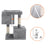 Cat Tree - Engineered Wood - Light Grey - Features Two Cat Caves and Large Perch