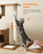 Cat Tree - MDF with Wood Veneer - Vintage Rustic Brown - Medium Tower with 3 Beds and Cave