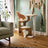 Cat Tree Tower - MDF with Wood Veneer - Rustic Brown - Features 3 Perches