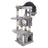 Cat Activity Centre - Particle Board - Light Grey - With Hammock and Multiple Levels