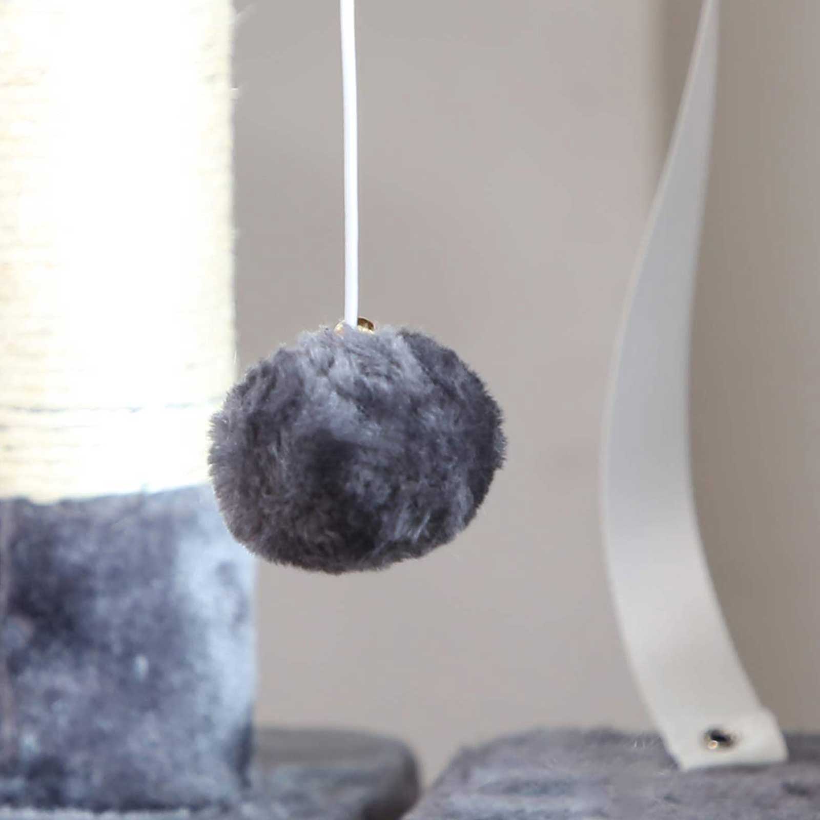 Cat Tree - Engineered Wood - Light Grey - Activity Centre with Condo