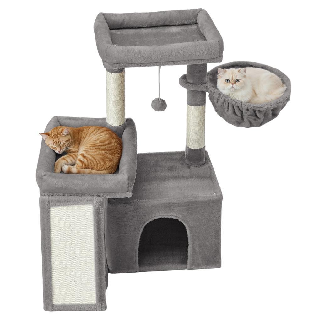 Multi-Level Cat Tree - 92.5L - Particleboard - Beds & Scratching Posts