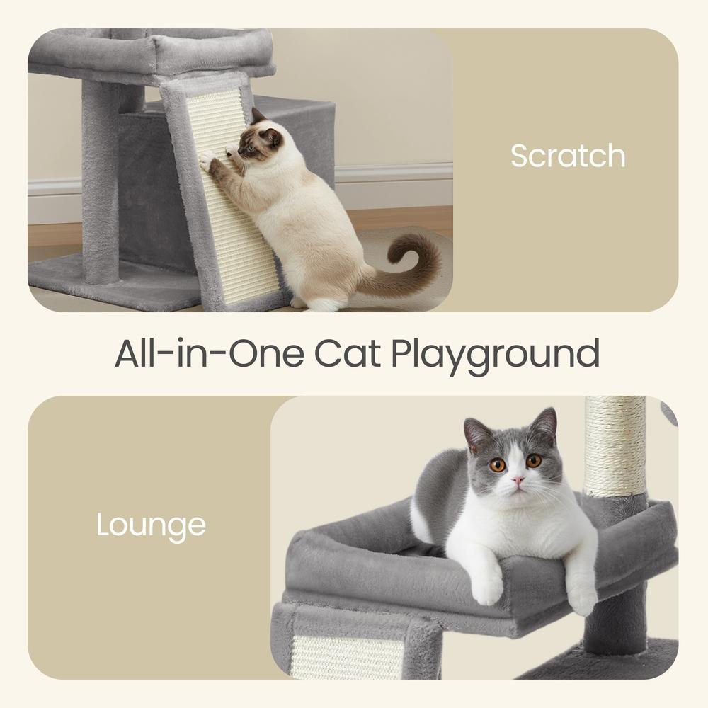 Multi-Level Cat Tree - 92.5L - Particleboard - Beds & Scratching Posts