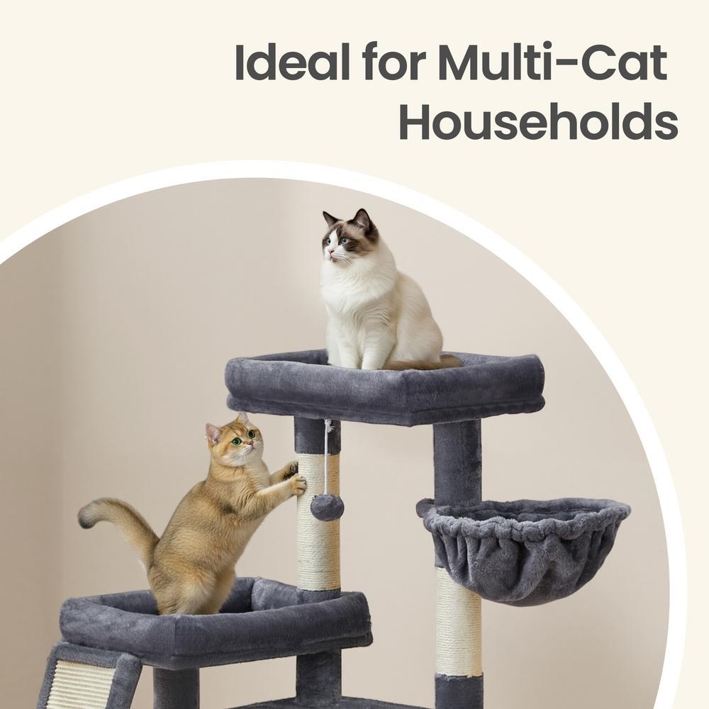 Multi-Level Cat Tree - 94L - Particleboard - Beds & Scratching Posts