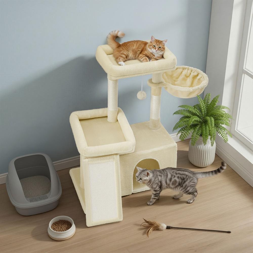 Multi-Level Cat Tree - 36.4L - Particleboard - Beds & Scratching Posts