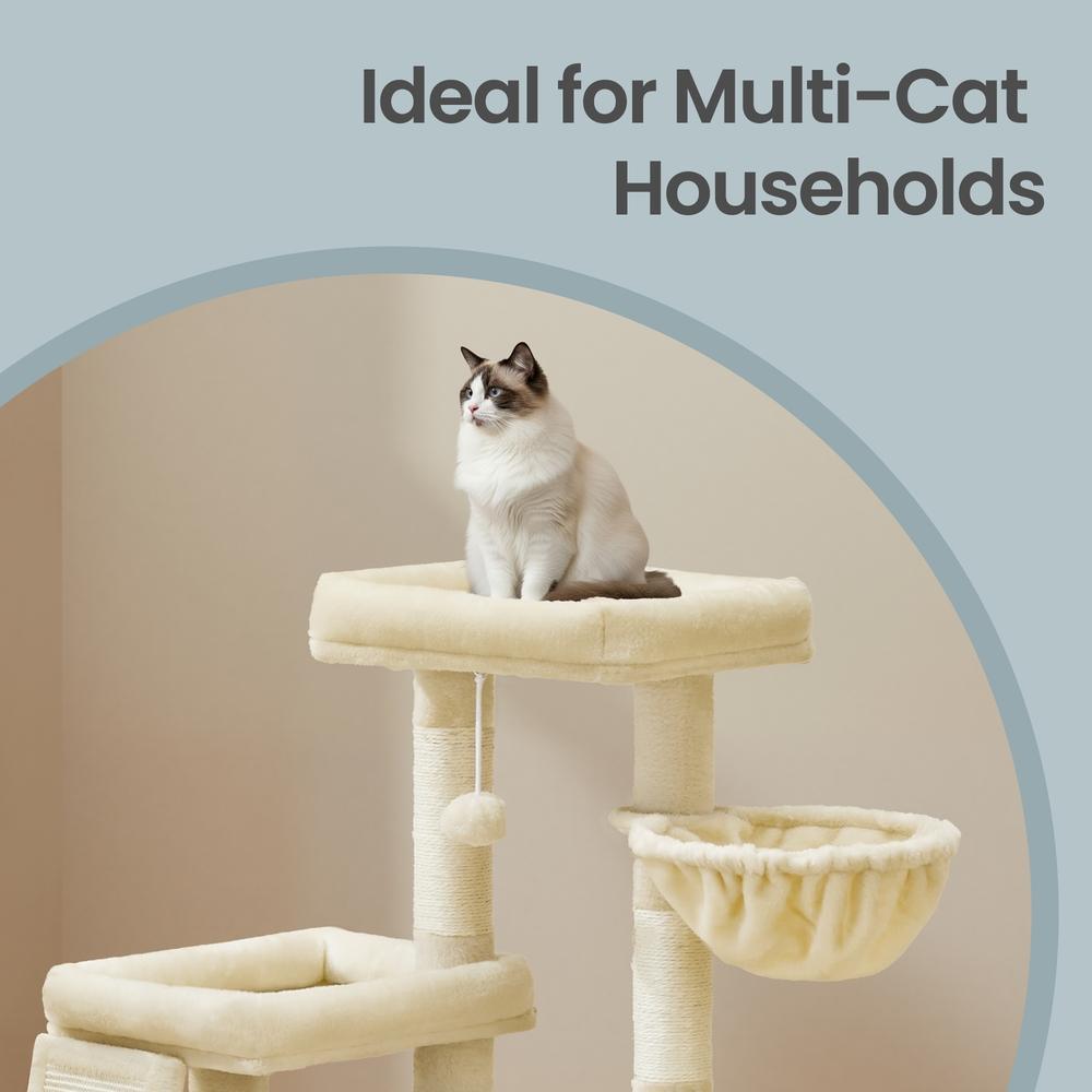 Multi-Level Cat Tree - 36.4L - Particleboard - Beds & Scratching Posts