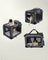 Pet Carrier - Fabric - Grey - Foldable with Breathable Mesh and Storage Pockets