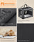 Pet Carrier - Fabric - Grey - Foldable with Breathable Mesh and Storage Pockets