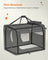 Pet Carrier - Fabric - Grey - Foldable with Breathable Mesh and Storage Pockets