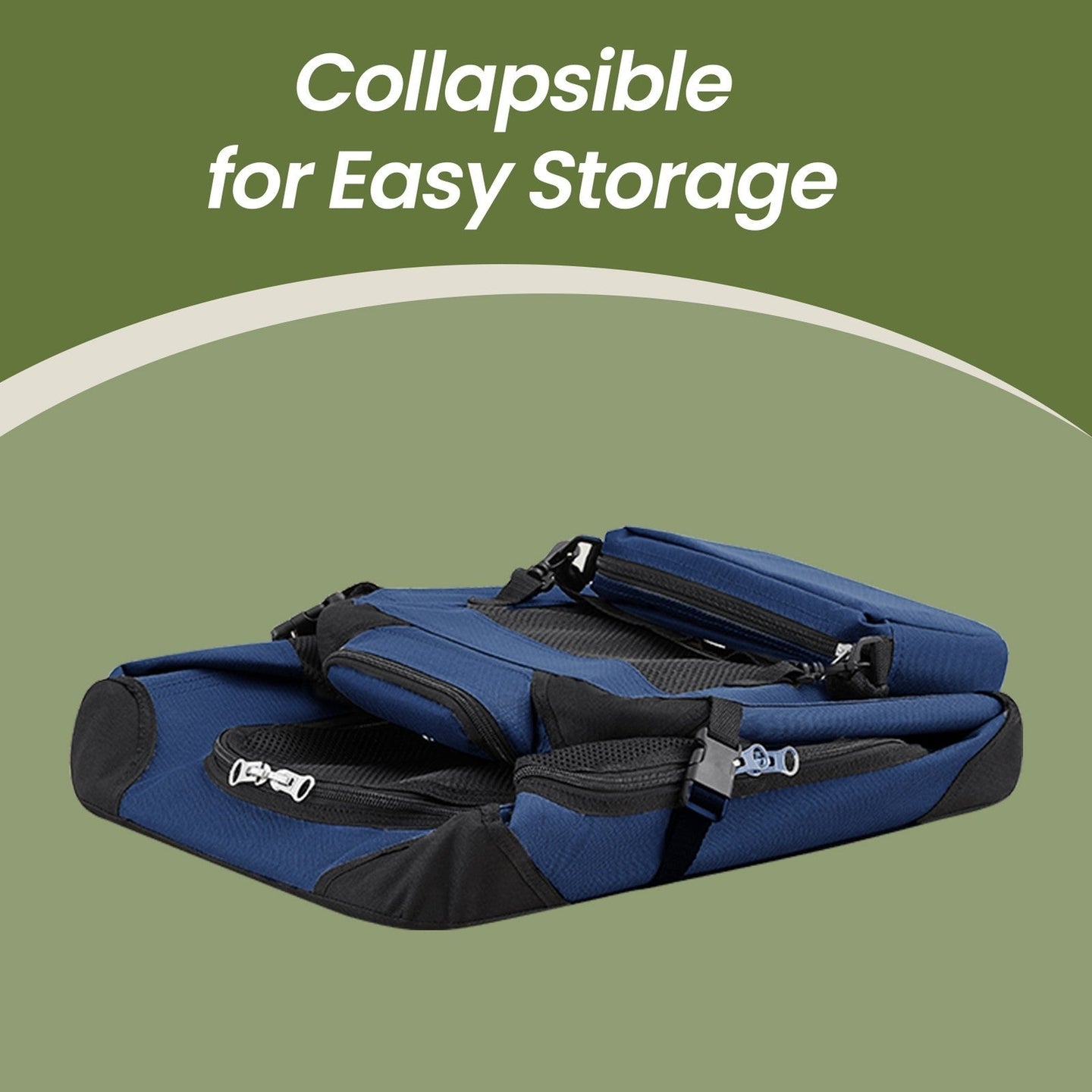 Collapsible Dog Crate - Fabric - Black - Lightweight and Portable