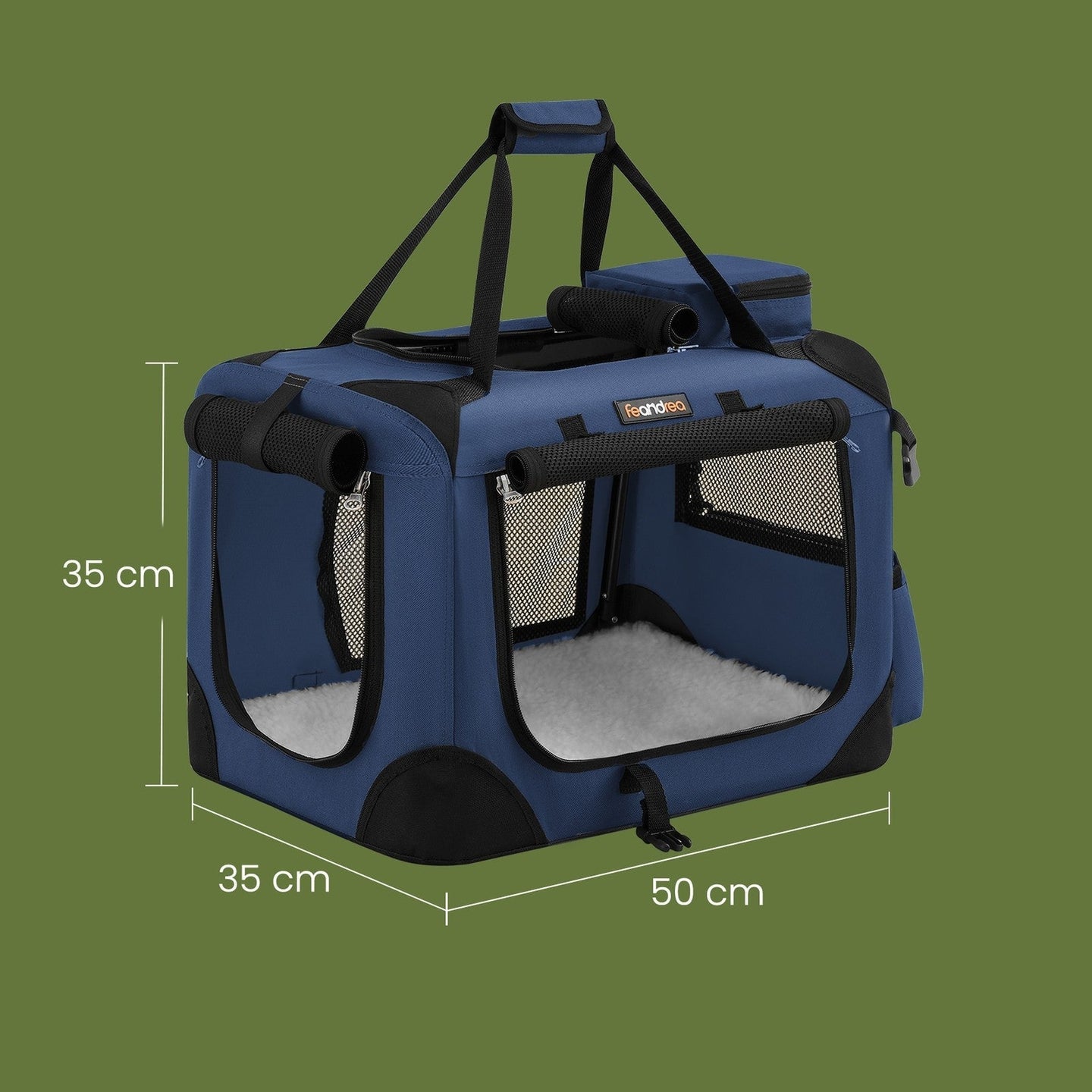 Collapsible Dog Crate - Fabric - Black - Lightweight and Portable