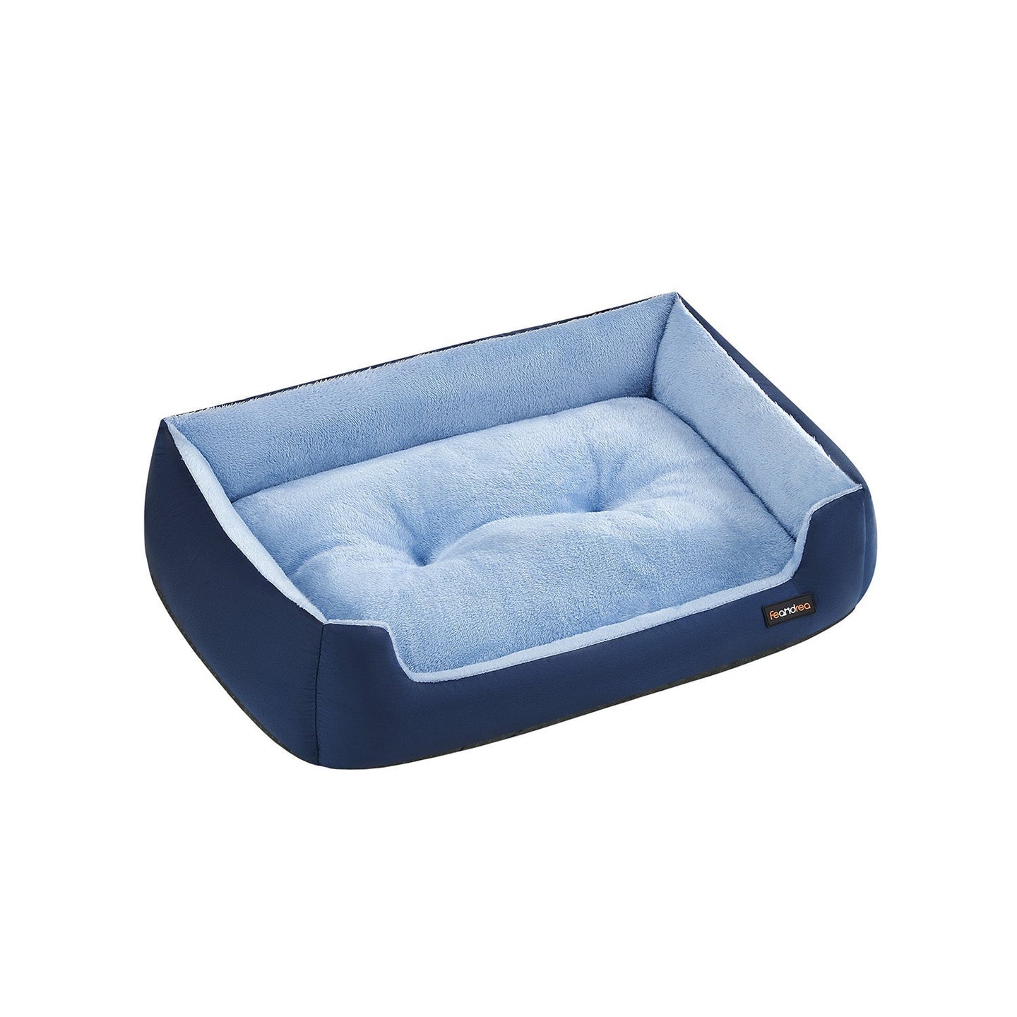 Dog Sofa Bed - Soft Fabric - Slate Grey and Dove Grey - Washable with Removable Reversible Cushion