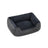 Dog Bed - Linen-Look Fabric - Dark Grey - Washable with Raised Edges and Non-Slip Bottom