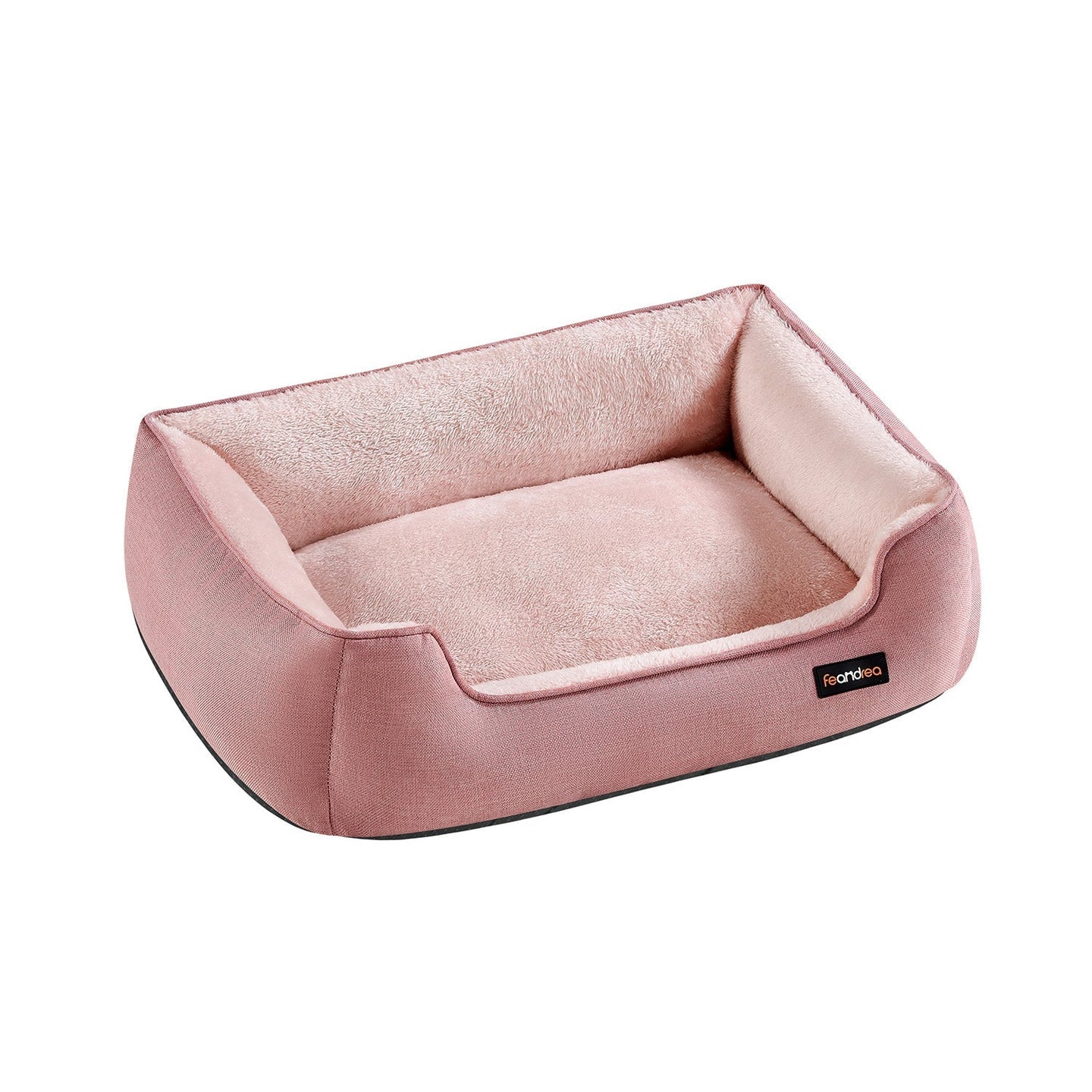 Dog Sofa Bed - Soft Fabric - Jelly Pink - Washable with Removable Cushion