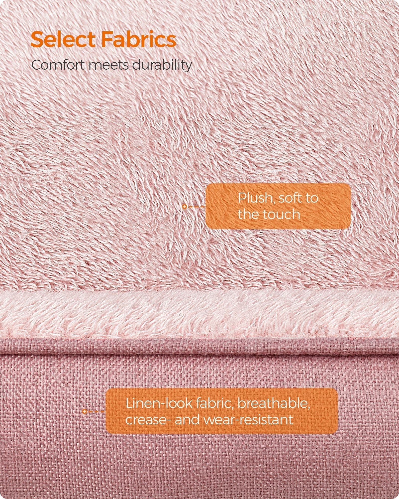 Dog Sofa Bed - Soft Fabric - Jelly Pink - Washable with Removable Cushion