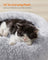 Round Dog and Cat Bed - 50 cm - Dove Grey - Soft Plush