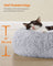 Round Dog and Cat Bed - 50 cm - Dove Grey - Soft Plush