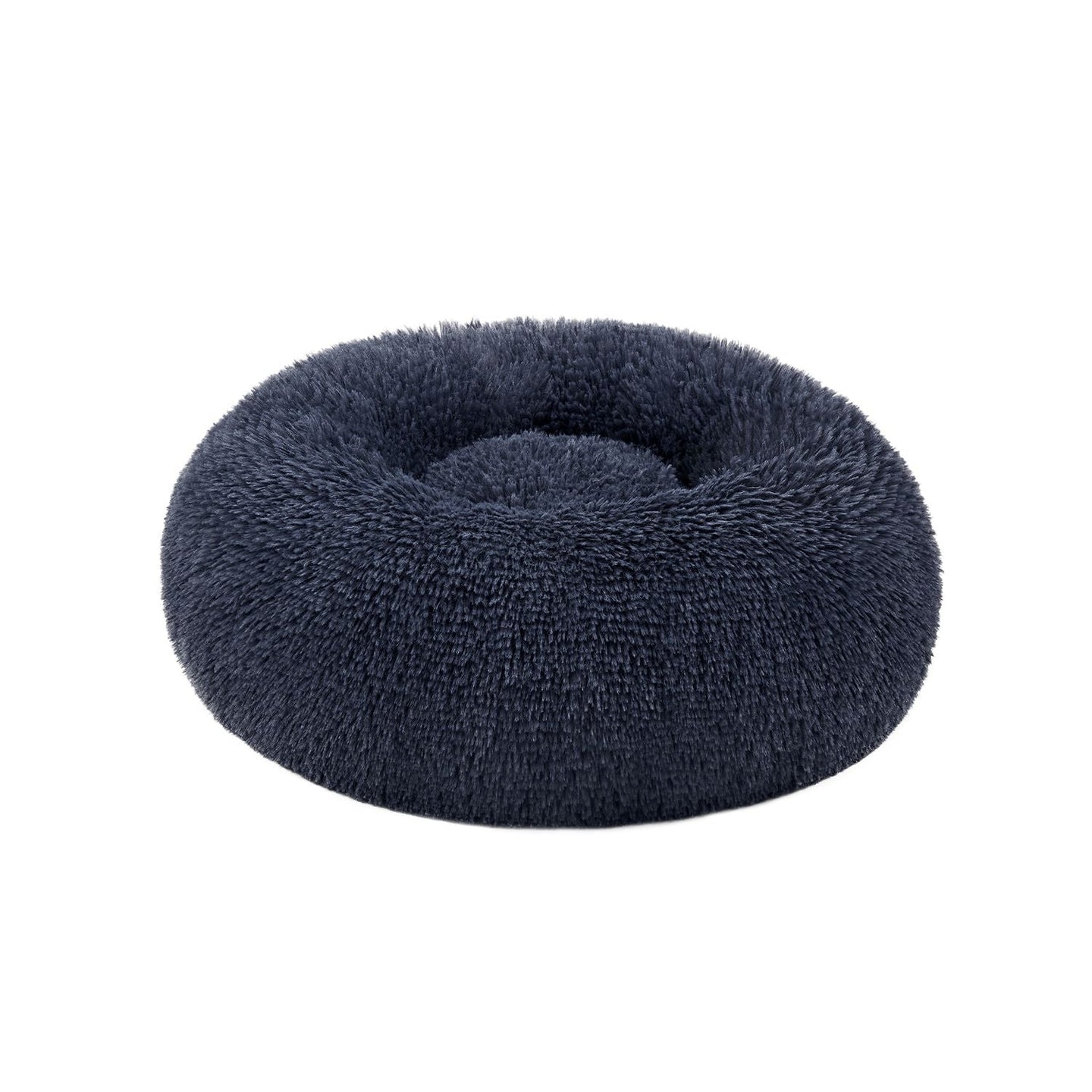 Dog Bed - Round Design, 50 cm - Dark Grey - Soft Plush