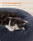 Dog Bed - Round Design, 50 cm - Dark Grey - Soft Plush