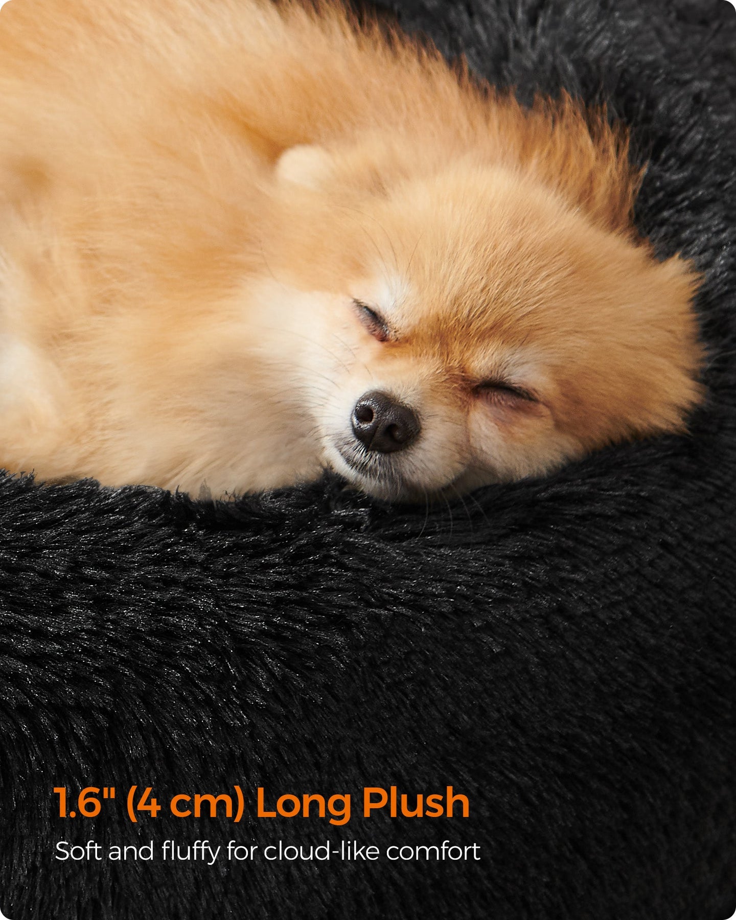 Dog Bed - Ink Black - Plush