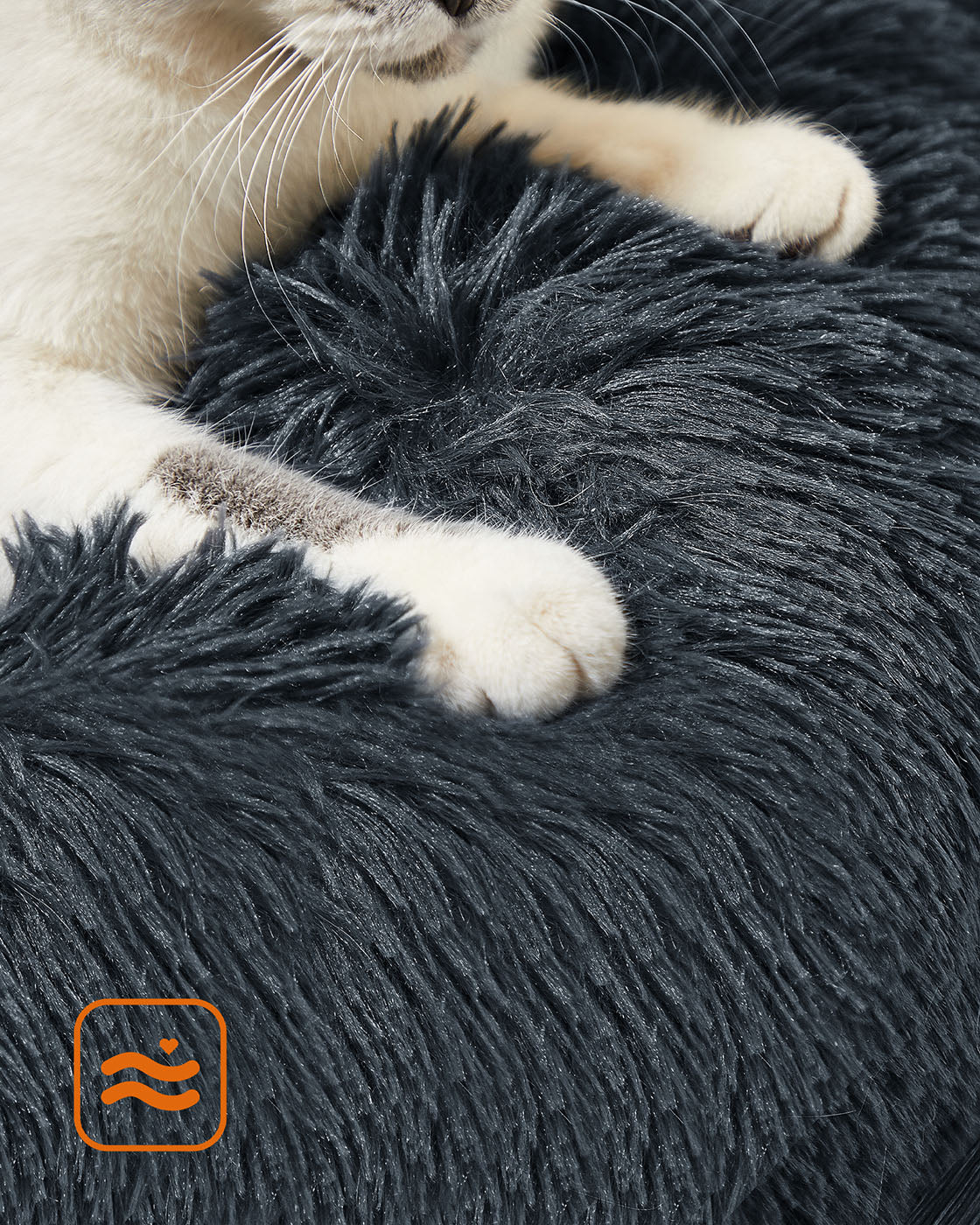 Donut Pet Bed - Dark Grey - Plush