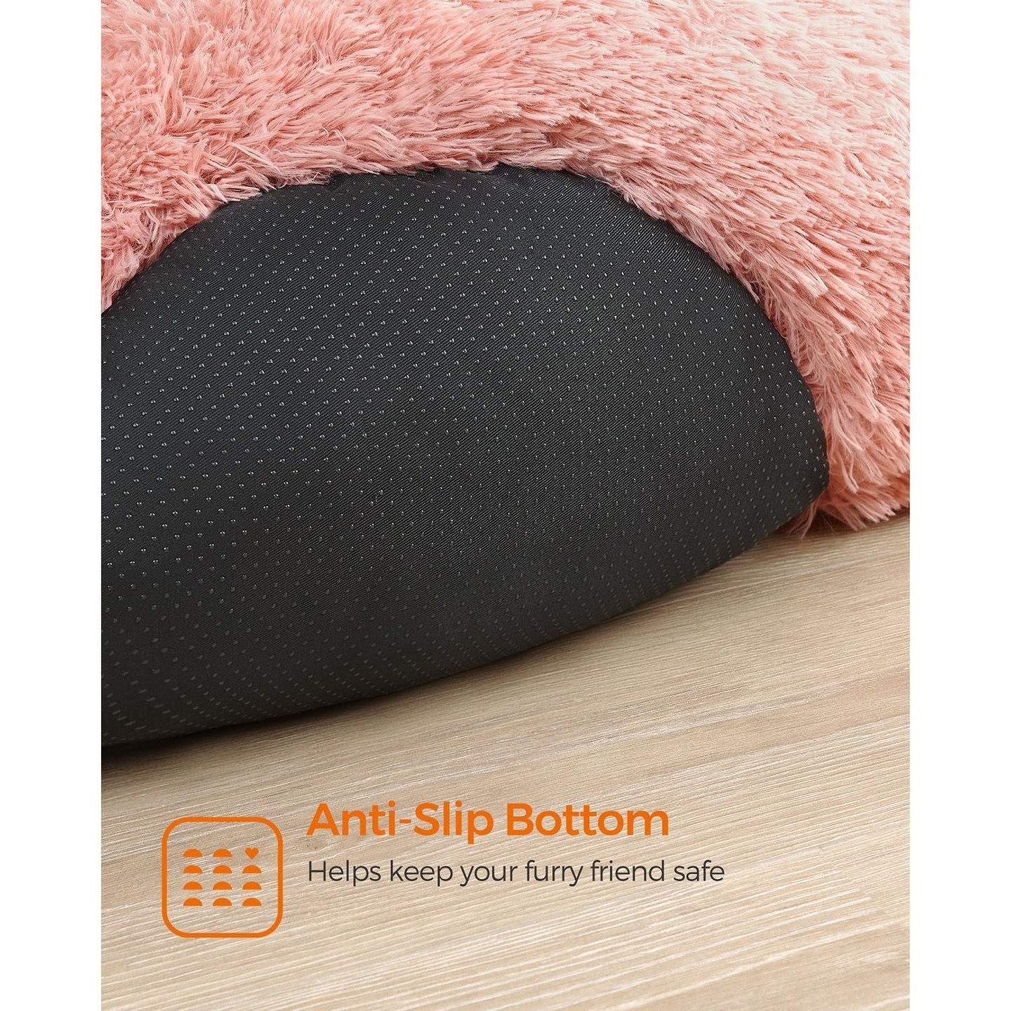 Dog Bed - Soft Surface, 50 cm - Pink - Plush