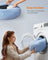 Dog Bed - 60 cm Diameter - Pale Blue - Soft Plush