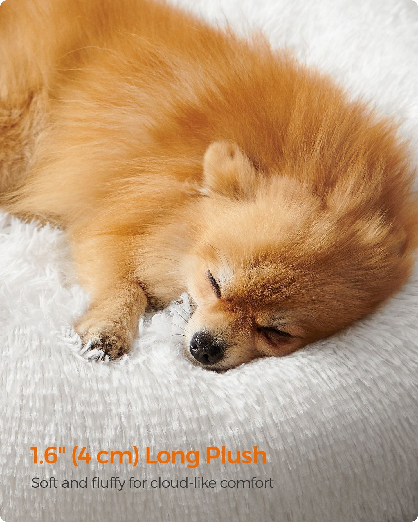 Dog Bed - Cloud White - Soft Plush