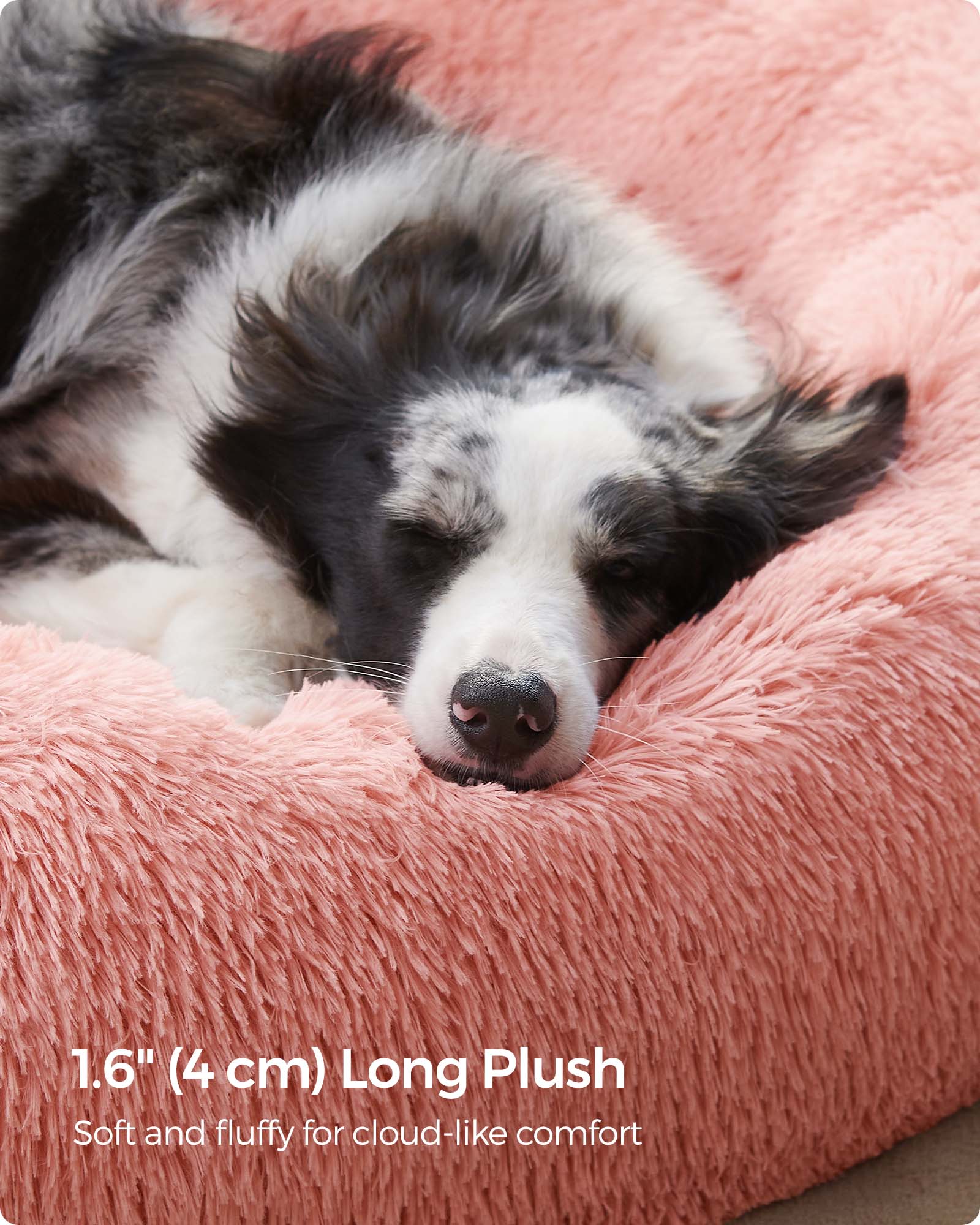 Dog Bed - Pink - Plush