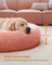 Fluffy Dog and Cat Bed - Pink - Soft Plush