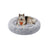 Dog Bed - Soft Surface, 140 cm - Grey Ombré - Plush