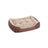 Reversible Dog Bed - Fabric - Brown - Spacious Cushion Design 85 x 65 x 21 cm