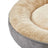 Dog Bed - Fabric - Dark Grey - Donut Shape with Removable Cushion