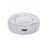 Round Plush Dog Bed - Fabric - Grey - Washable with Non-Slip Bottom
