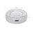 Round Plush Dog Bed - Fabric - Grey - Washable with Non-Slip Bottom