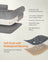 Orthopedic Dog Bed - Fabric - Light Grey - Removable Washable Cover