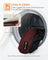 Orthopedic Dog Bed - Fabric - Berry Red - Removable Washable Cover with Non-Slip Bottom 120 x 85 x 20 cm