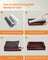 Orthopedic Dog Bed - Fabric - Berry Red - Removable Washable Cover with Non-Slip Bottom 120 x 85 x 20 cm