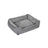 Large Washable Dog Bed - Fabric - Brown - Removable Cover