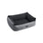 Large Reversible Washable Dog Bed - Fabric - Gray and Dark Gray - Premium Comfort