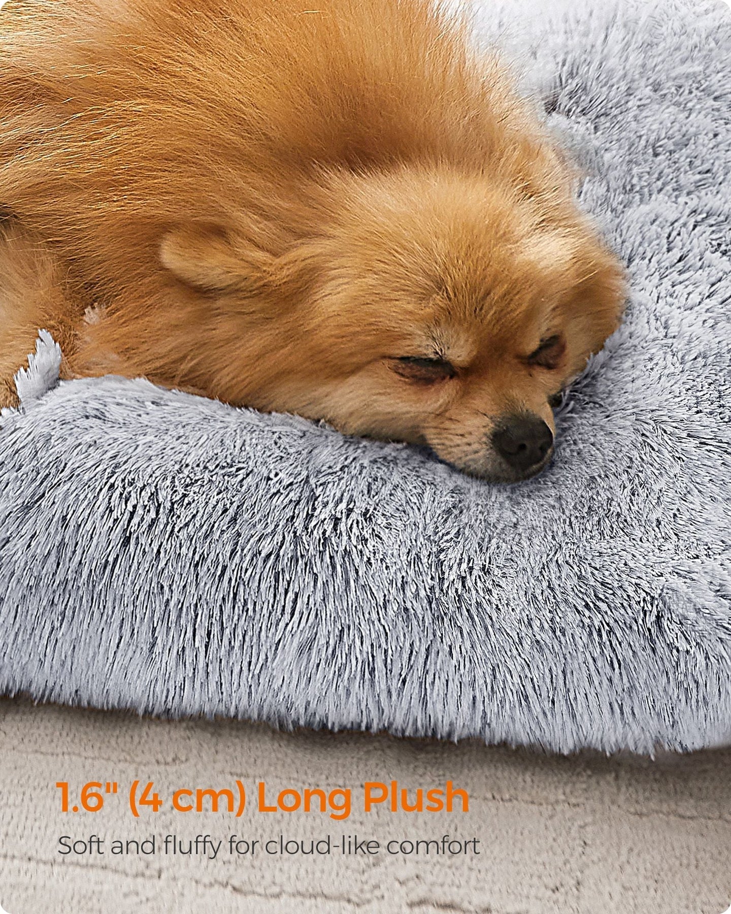 Dog Bed - Grey Ombré - Plush