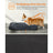 Dog Bed - Fluffy Fabric - Dark Grey - Machine Washable