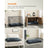 Dog Bed - Dark Grey - Fluffy Mattress