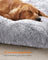 Dog Bed - Fluffy Fabric - Dark Grey Ombré - Machine Washable