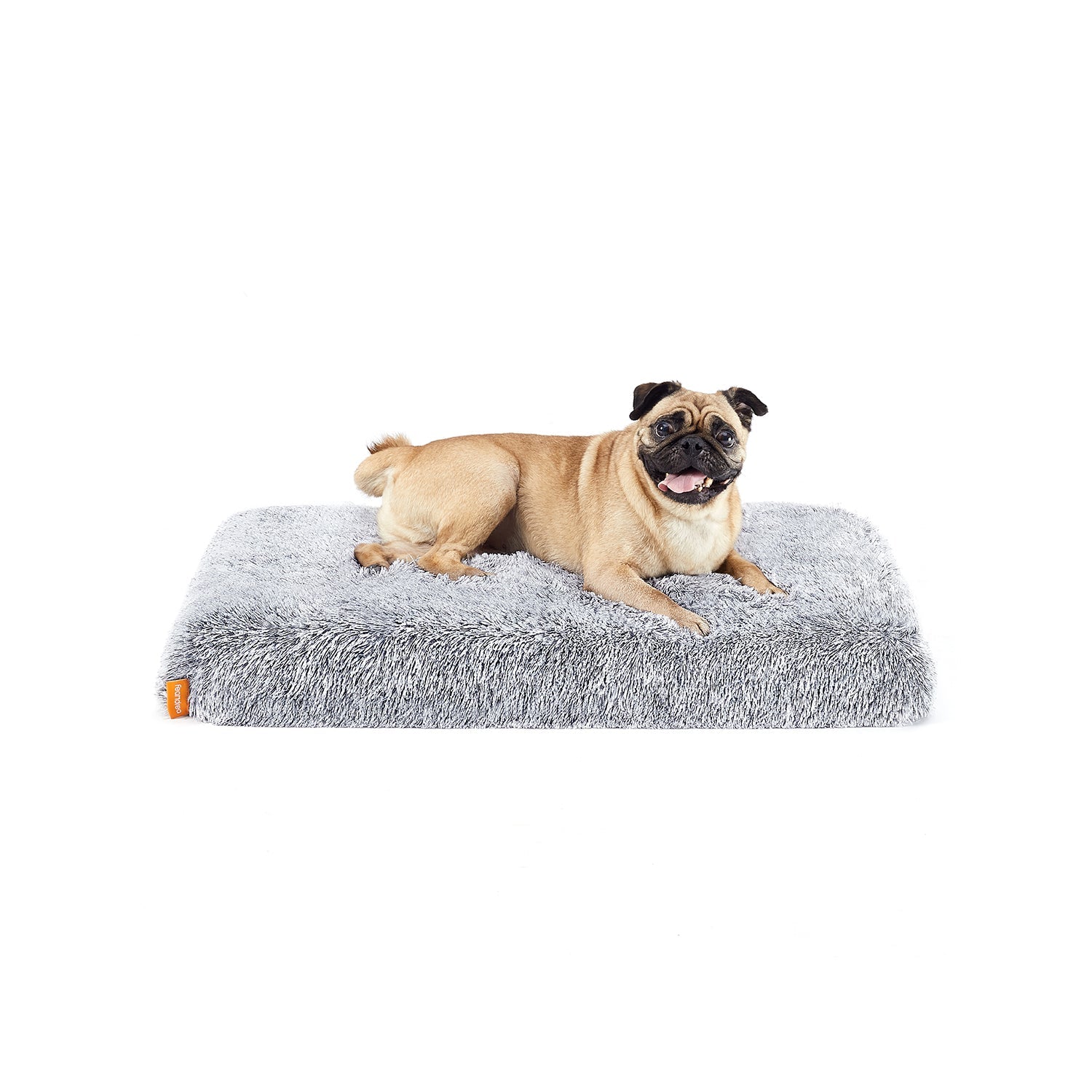 Dog Bed - Egg Crate Foam - Grey Ombré - Removable Washable Cover 80 x 50 x 8 cm